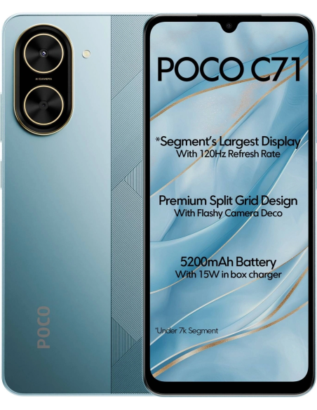 Купити POCO C71 4/64GB Cool Blue в ELEKTRON.UA
