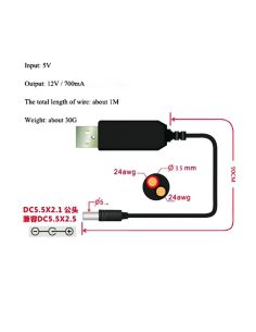 Купити Кабель USB з 5В на 12В в ELEKTRON.UA 2