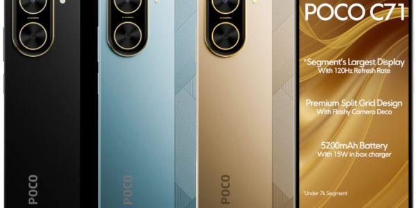Poco C71 з екраном 120 Гц і акумулятором на 5200 мАг
