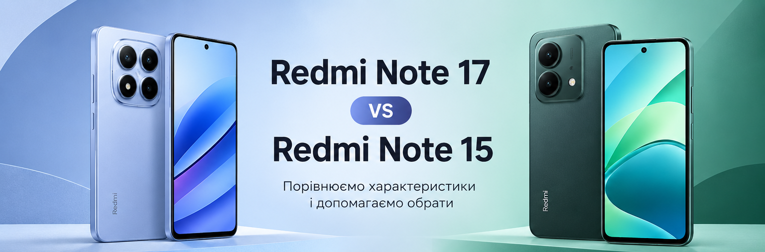 Xiaomi Redmi Note 17 vs Redmi Note 15: що змінилося і який смартфон вибрати?